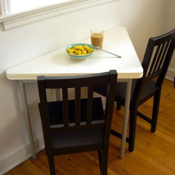 Corner Triangular Kitchen Table